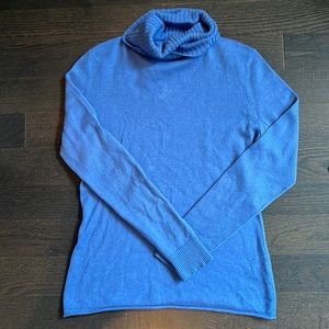 Light blue cashmere turtleneck sweater